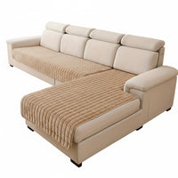 2pcs Elegant Quilted Flannel Sofa Cover Set by Snagg A Sofa Cover