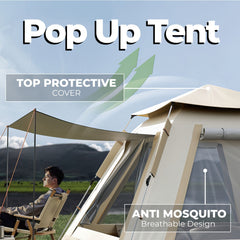 Instant Pop Up Camping Tent – 4–5 Person by Snagg A Camping Tent
