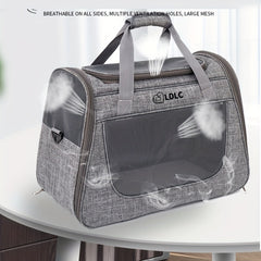 Portable Travel Pet Rolling Carrier with Detachable Handle & Wheels by Snagg A Pet Carrier