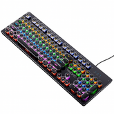 Mechanical Gaming Keyboard Wired USB Hot-Swappable Blue Switches Backlit Gaming Device by Snagg A Keyboard