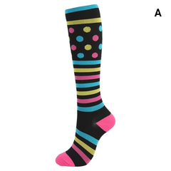 Unisex Compression Socks 20–30 mmHg Graduated Support for Nurses, Runners & Travel