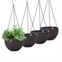 4pcs Hanging Flower Pots with Chains by Snagg A Pot