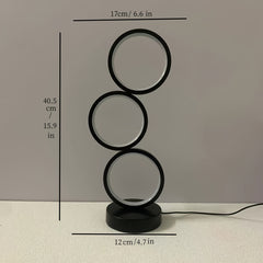 Modern 3 Ring USB Powered LED Table Lamp by Snagg A Table Lamp