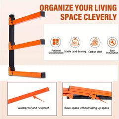 Heavy Duty Wall Mounted Lumber Storage Rack