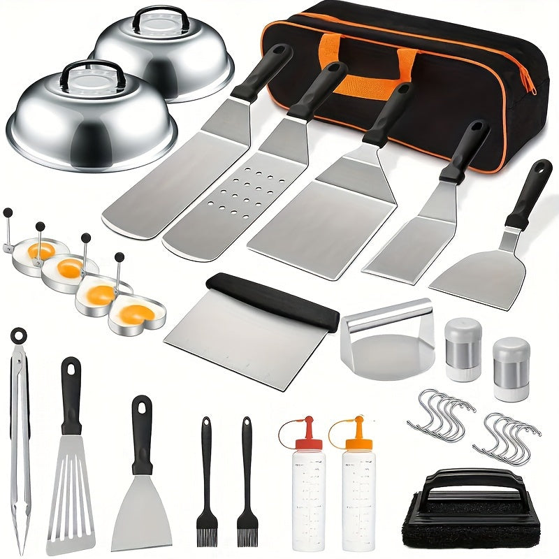 34 Piece BBQ Grill Accessories Set by Snagg A BBQ Tool Set