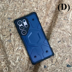 Shockproof Rugged Magnetic Case - for Samsung Galaxy S24 Series - D - Dark Blue / Ultra - Phone Cases & Covers
