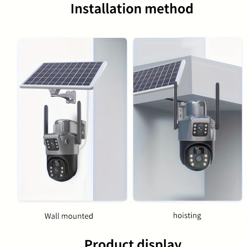 4MP Solar Powered Security Camera – 2.4K Resolution with Pan-Tilt by Snagg An Outdoor Camera