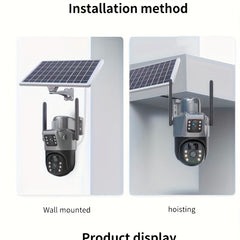 4MP Solar Powered Security Camera – 2.4K Resolution with Pan-Tilt by Snagg An Outdoor Camera