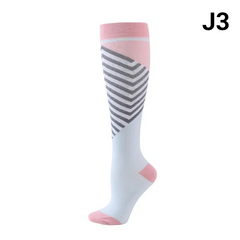 Unisex Compression Socks 20–30 mmHg Graduated Support for Nurses, Runners & Travel