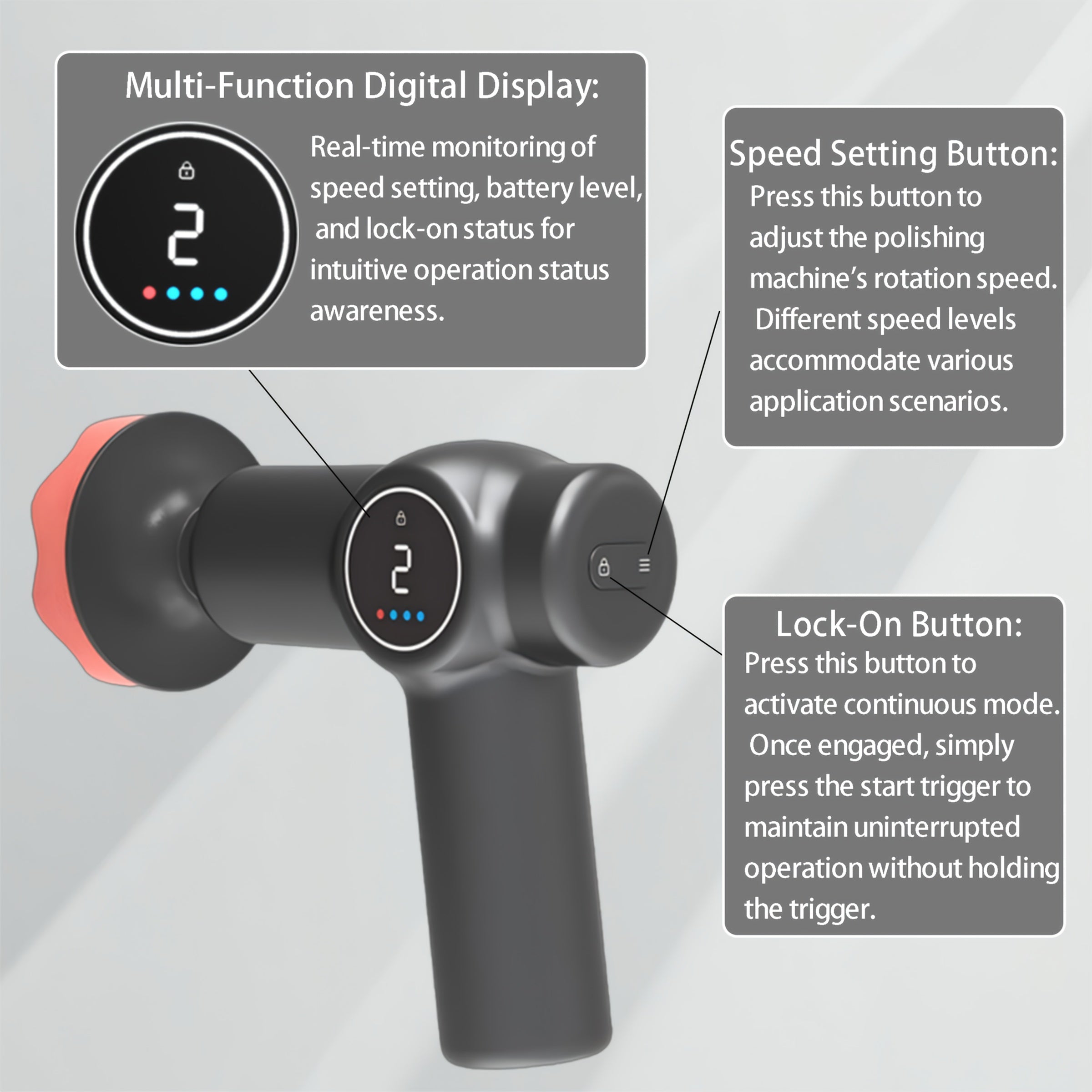 2 Speed Electric Cordless Car Polisher by Snagg A Car Polisher