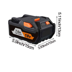 2 Pack 18 V 7.0 Ah Lithium-Ion Batteries — Replacement for Ridgid 18 V