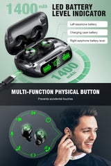 Wireless 5.3 Earbuds | In-Ear Headphones with Charging Case (200H Playtime) by Snagg An EarBud