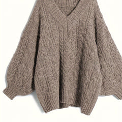 Plus Size Women’s V-Neck Sweater by Snagg A Top