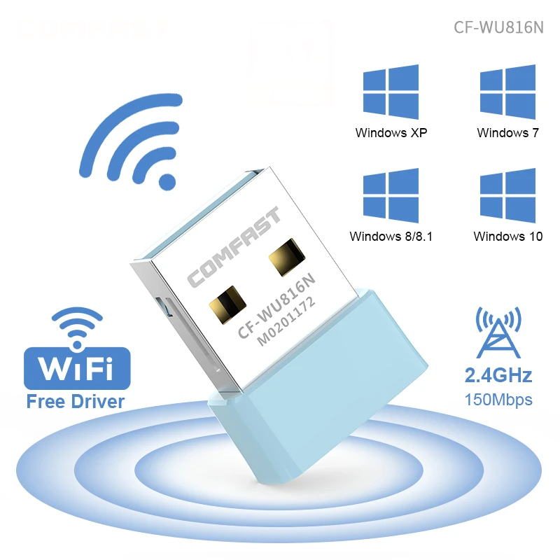 150Mbps USB WiFi Adapter – 2.4GHz Plug and Play Wireless Receiver by Snagg A USB WiFi Adapter