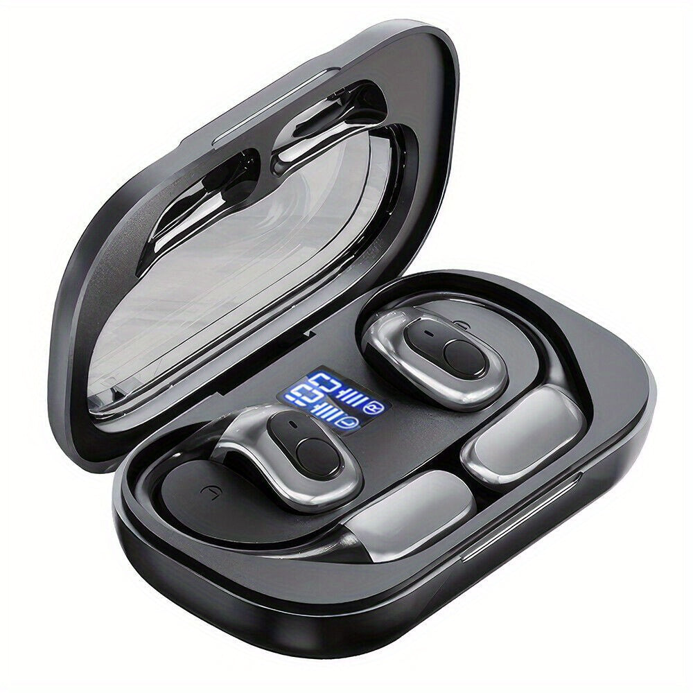 Bluetooth 5.3 Open-Ear Headphones | Directional Sound with Subwoofer & Premium Audio by Snagg An EarBud