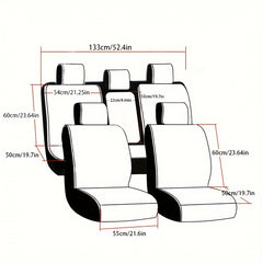 5 Seater Full Coverage Car Seat Covers by Snagg A Seat Cover