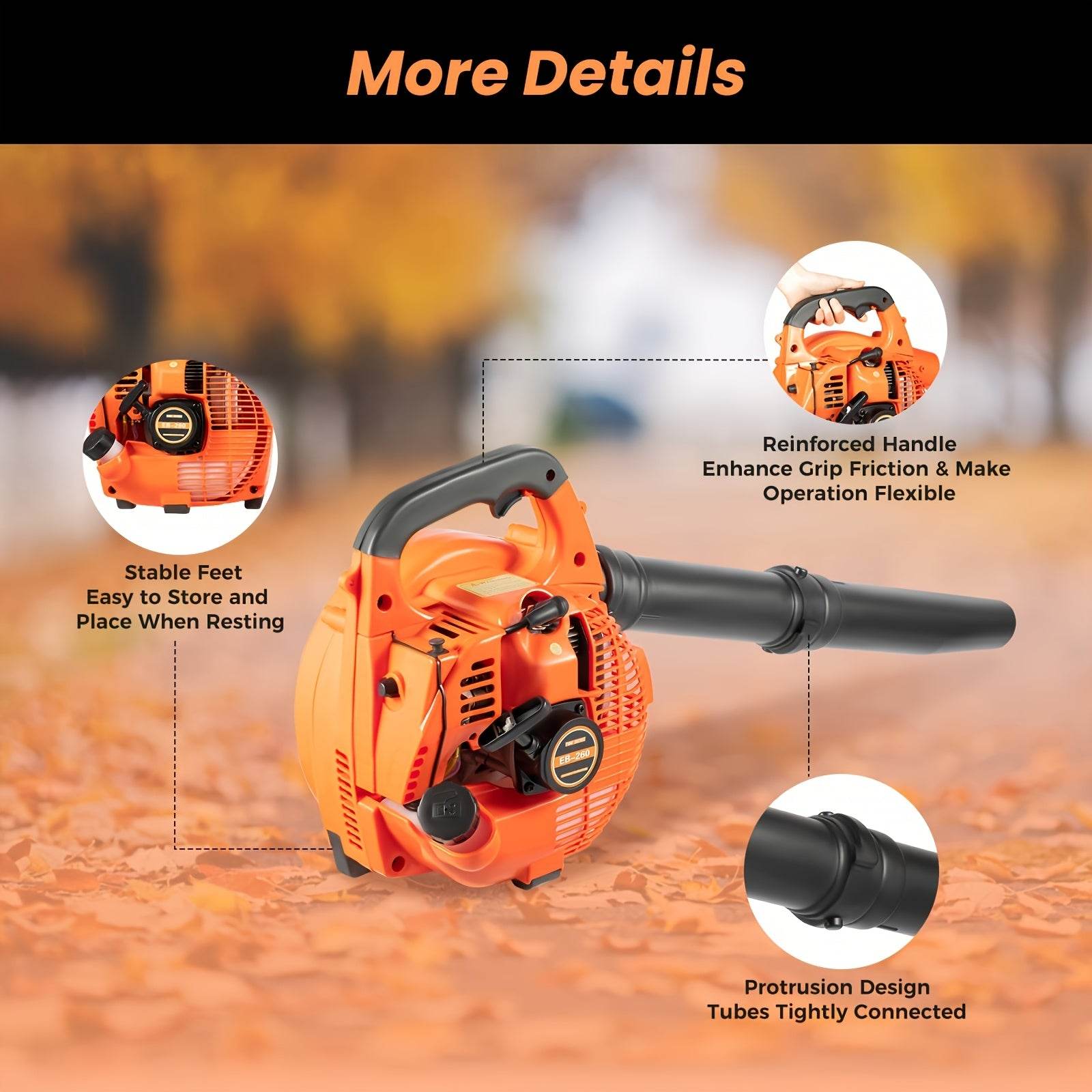 2-Stroke Engine High-Intensity Gasoline Blower - SnaggIt