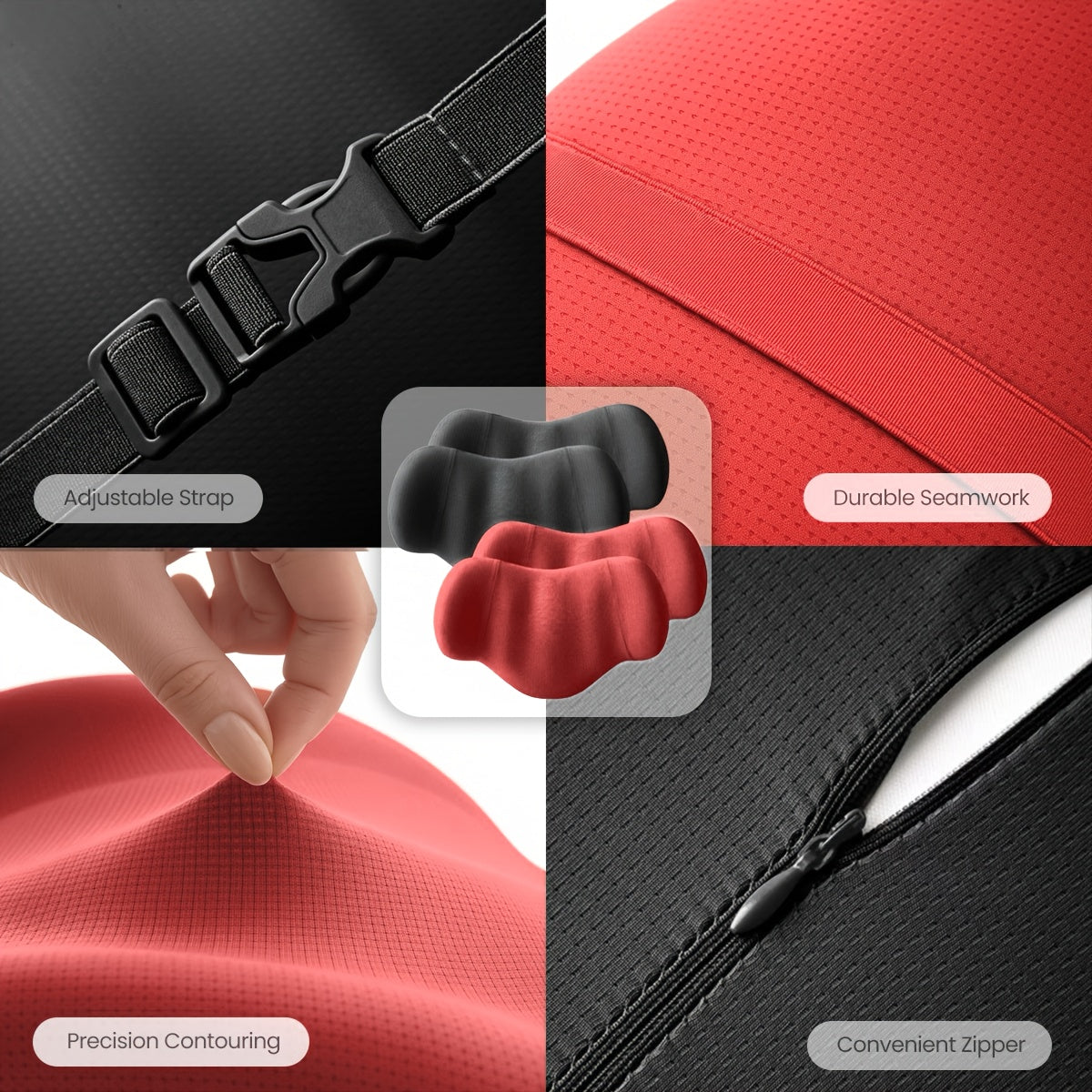 Memory Foam Head & Neck Pillow by Snagg A Headrest