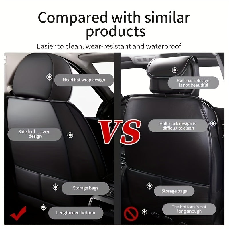 5 Seater All-Inclusive Car Seat Cover Set by Snagg A Seat Cover