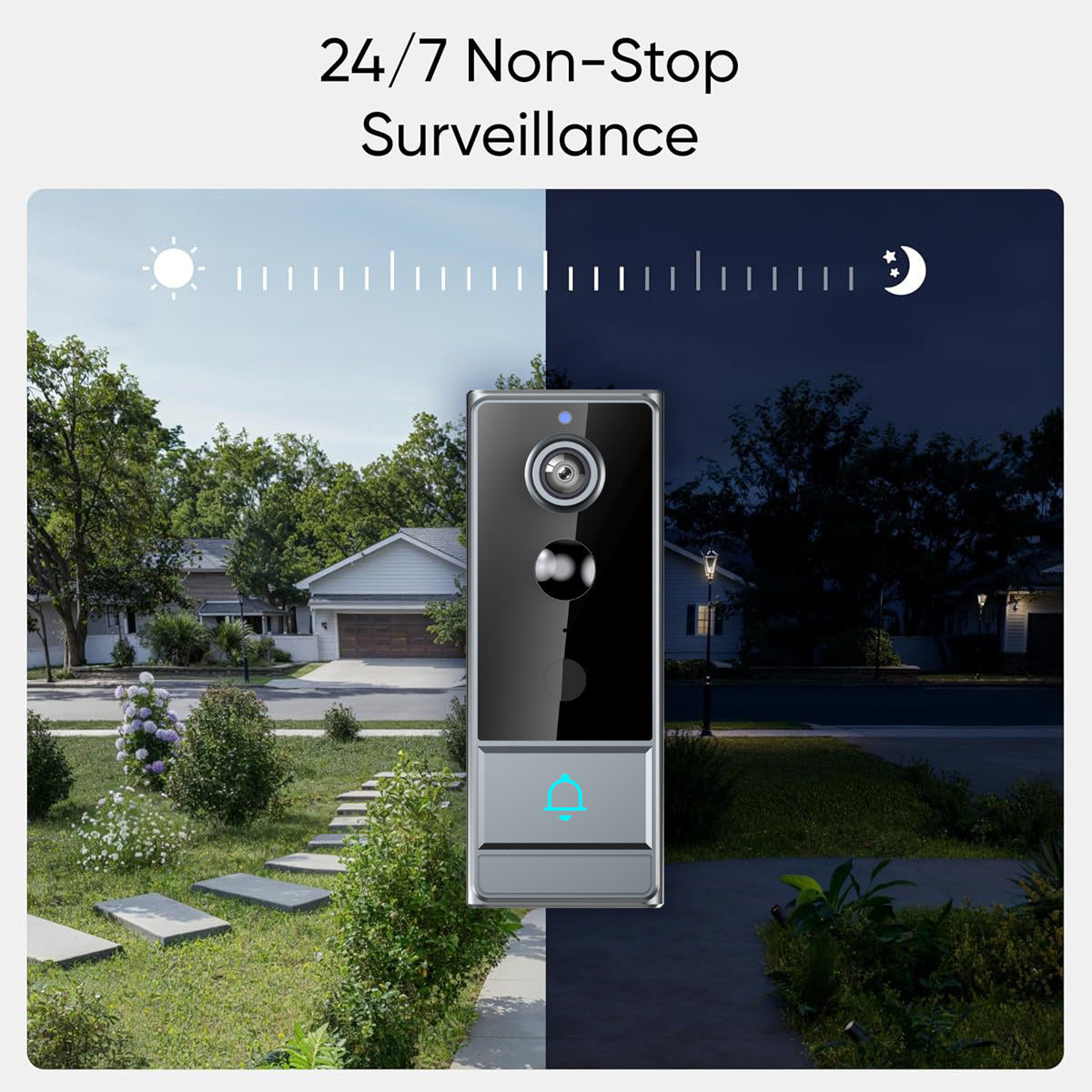 1080P Smart Video Doorbell – WiFi Camera with Night Vision by Snagg A Doorbell Camera
