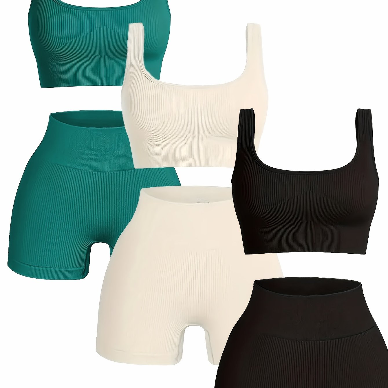 Women’s High-Elasticity Yoga Tank & Shorts Set by Snagg A Short