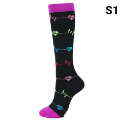 Unisex Compression Socks 20–30 mmHg Graduated Support for Nurses, Runners & Travel
