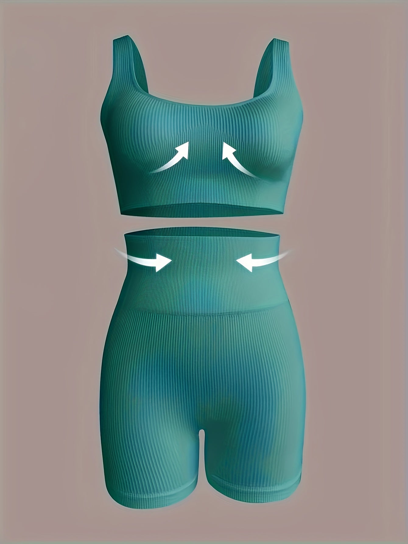 Women’s High-Elasticity Yoga Tank & Shorts Set by Snagg A Short