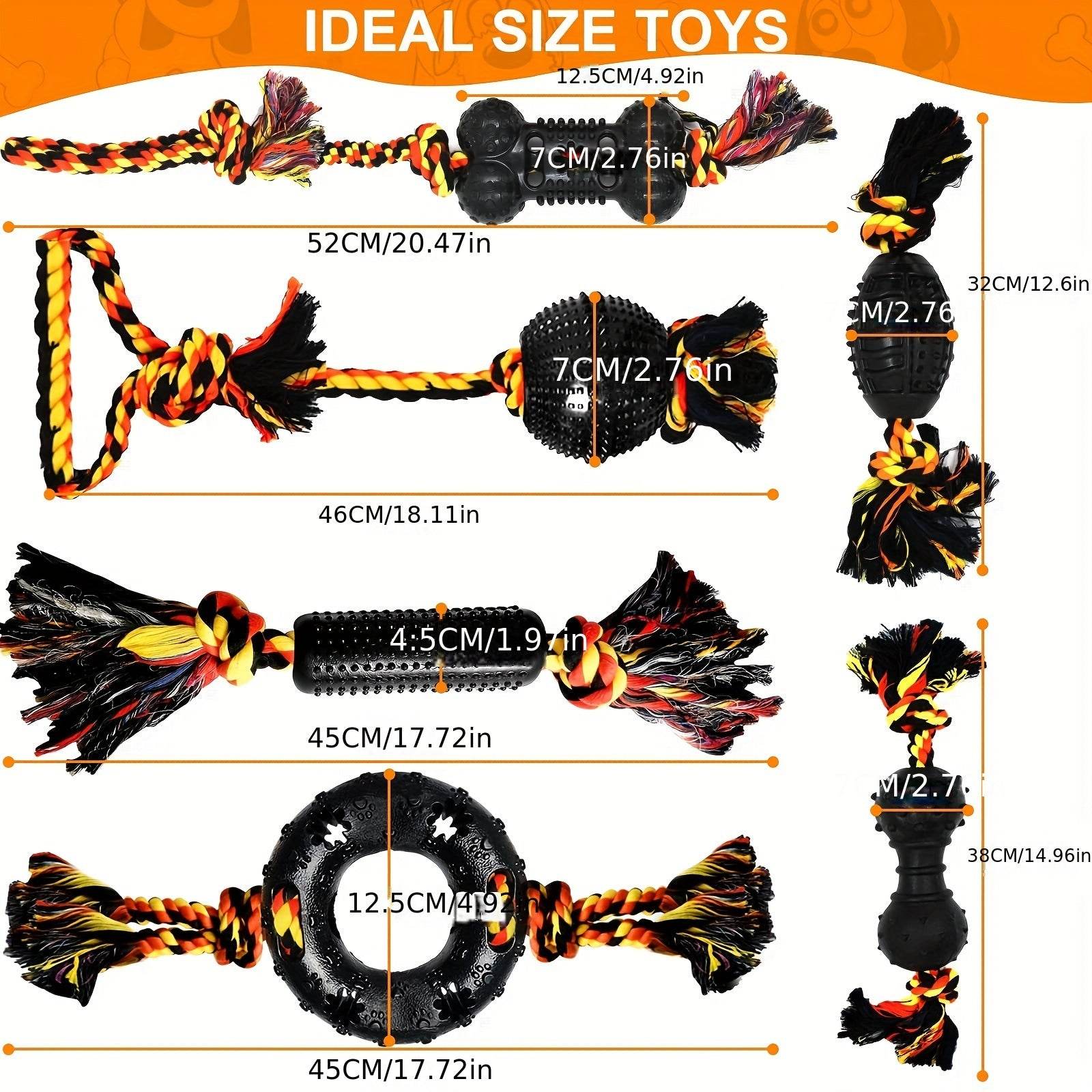 6PCS Durable Dog Chew Toy Set - SnaggIt