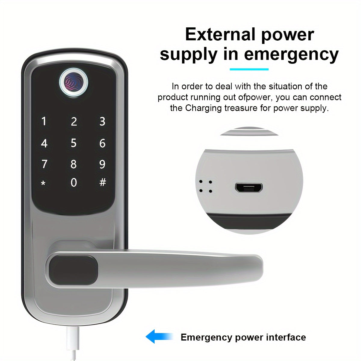 Smart Door Lock with Fingerprint & Keypad by Snagg A Smart Door Lock