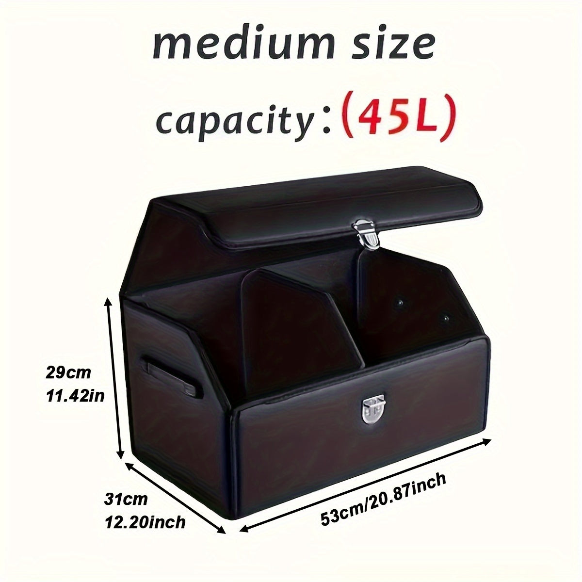 Faux Leather Car Trunk Organizer by Snagg A Storage Box