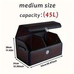 Faux Leather Car Trunk Organizer by Snagg A Storage Box