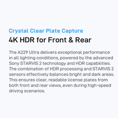 4K Front + 4K Rear Dual Dash Cam | Dual Sony STARVIS 2 Night Vision & Voice Control