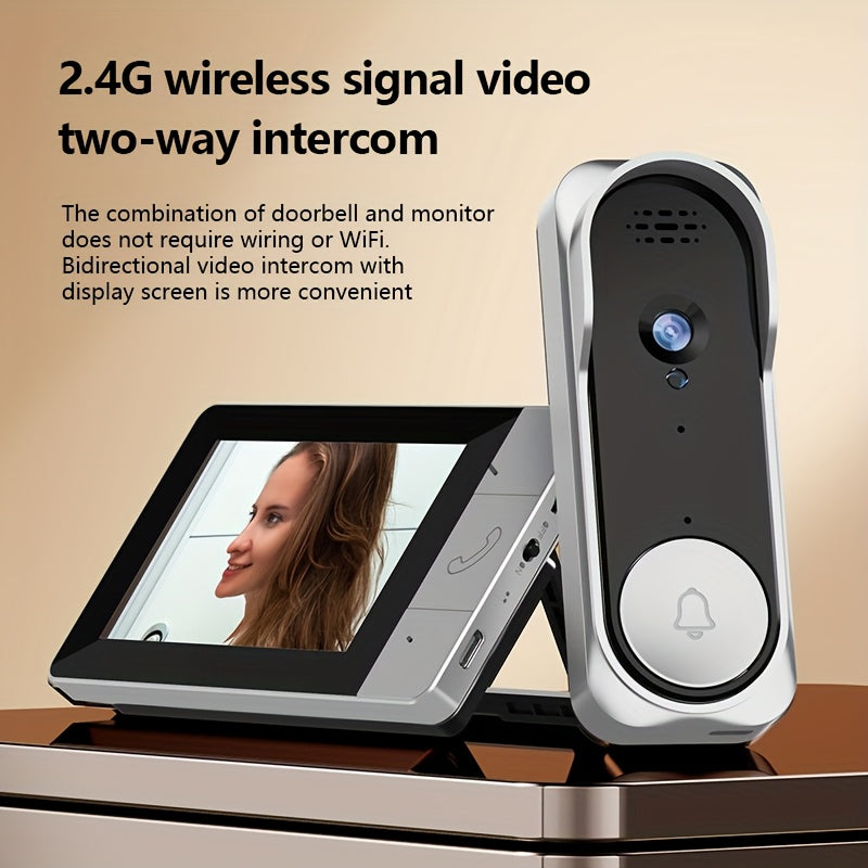 Wireless Doorbell Camera with 10.9cm HD Display by Snagg A Doorbell Camera