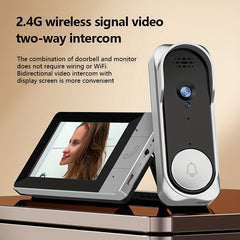 Wireless Doorbell Camera with 10.9cm HD Display by Snagg A Doorbell Camera