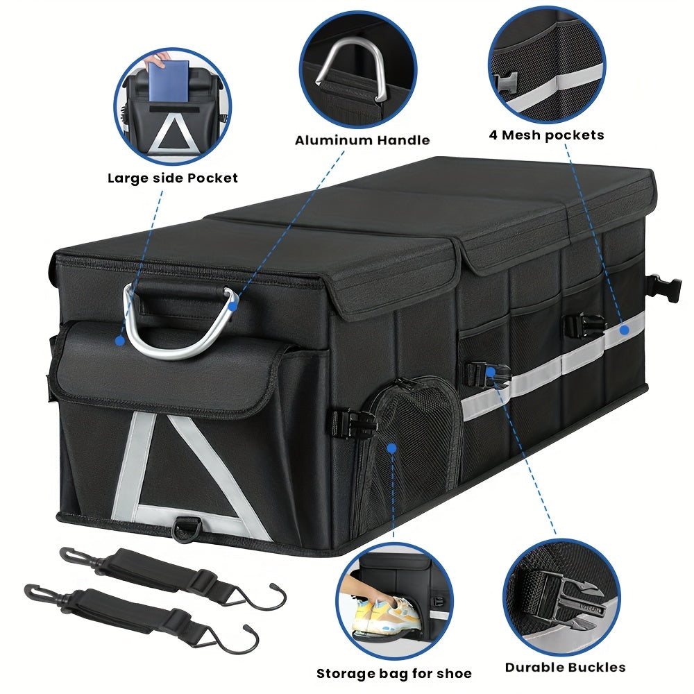Large Capacity Car Trunk Organizer with Lid by Snagg A Storage Box