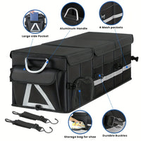 Large Capacity Car Trunk Organizer with Lid by Snagg A Storage Box