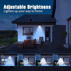 2 Pack Solar Lights with Remote – 6000K Bright White by Snagg An Outdoor Light