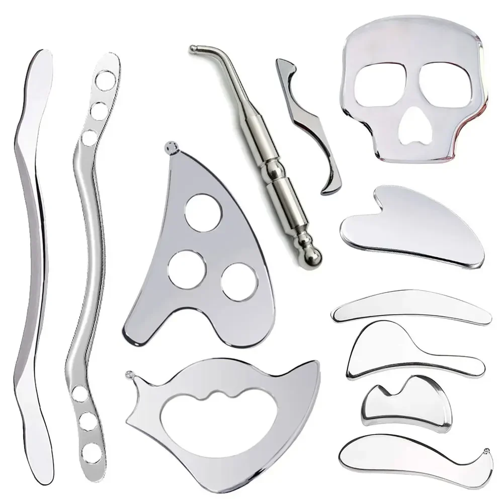Professional Stainless Steel Gua Sha Massager – Deep Tissue Fascia Scraping & Muscle Recovery Tool