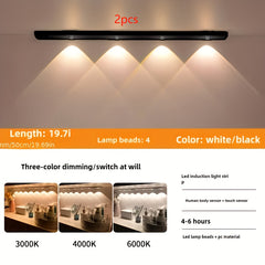 4pcs LED Motion Sensor Cabinet Lights - 50 Cm by Snagg A Wall Light