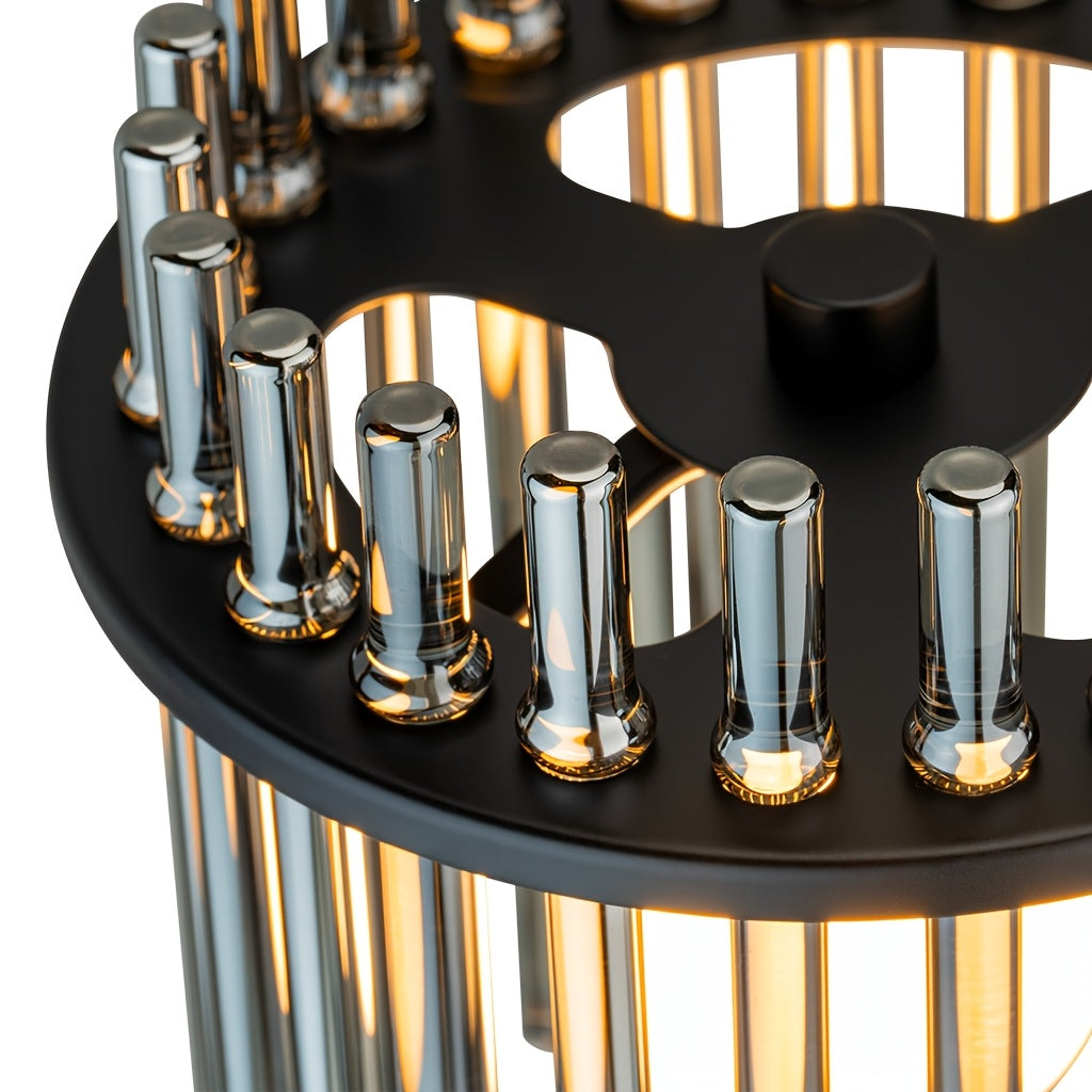 Modern Gray Glass Table Lamp by Snagg A Table Lamp