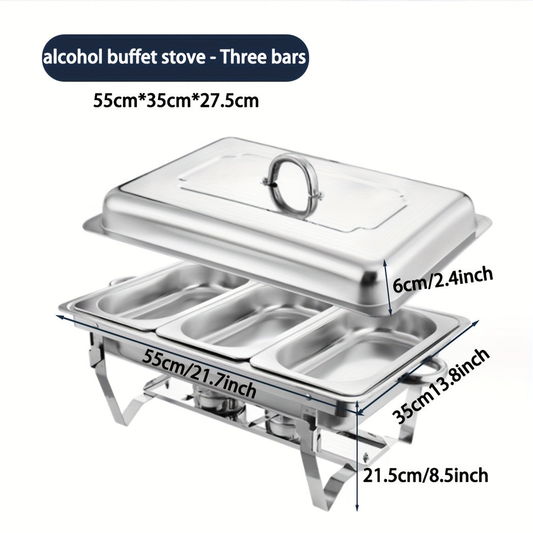 Stainless Steel Buffet Chafing Dish Set by Snagg A Insulated Stove