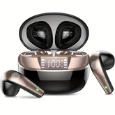 Wireless Earbuds | In-Ear Headphones with Mic, Touch Control & LED Display (40H Playtime) by Snagg An EarBud