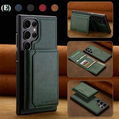 2 in 1 Luxury Magnetic Wallet Case – Samsung Galaxy S22 Series - E - Green / Phone Cases & Covers
