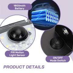2 Pack 234 LED Outdoor Motion Sensor Solar Wall Lights by Snagg An Outdoor Light