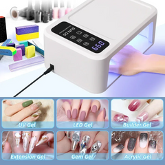 Ultra High Power 480W Professional UV/LED Nail Station – 108 LED Beads & Skin Whitening Red Light Mode