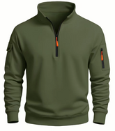 Men’s High-Neck Performance Sweatshirt | 2026 Autumn/Winter Half-Zip Windproof Top