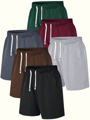 6pcs Men’s Summer Casual Jean-Style Shorts - SnaggIt