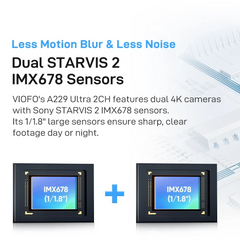 4K Front + 4K Rear Dual Dash Cam | Dual Sony STARVIS 2 Night Vision & Voice Control