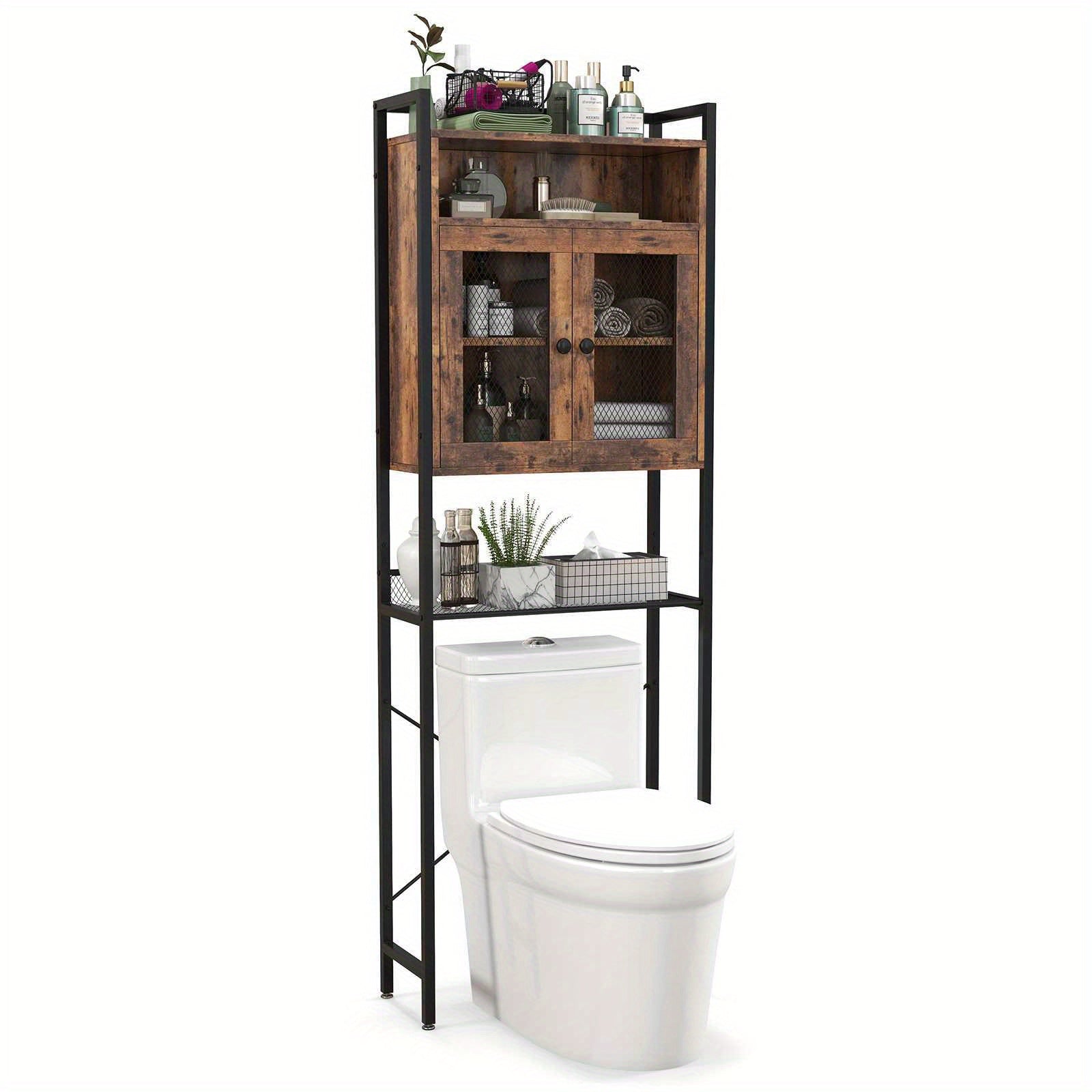 5 Tiers Over the-Toilet Organizer with Adjustable Shelves by Snagg A Cabinet