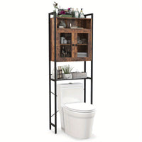 5 Tiers Over the-Toilet Organizer with Adjustable Shelves by Snagg A Cabinet